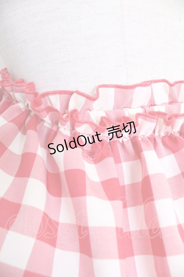 画像3: DearMyLove / 5WAYショートワンピース M 赤Ｘ白チェック T-25-11-21-008-EL-OP-SA-ZI (3)