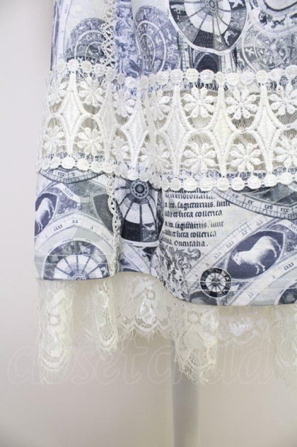 画像4: Ozz oneste / 総柄レースデザインワンピース  グレーＸ白 T-25-11-21-016-OO-OP-SA-ZI (4)