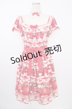 画像: Angelic Pretty / Melty Berry Princessワンピース  赤 T-25-11-21-019-AP-OP-SA-ZI