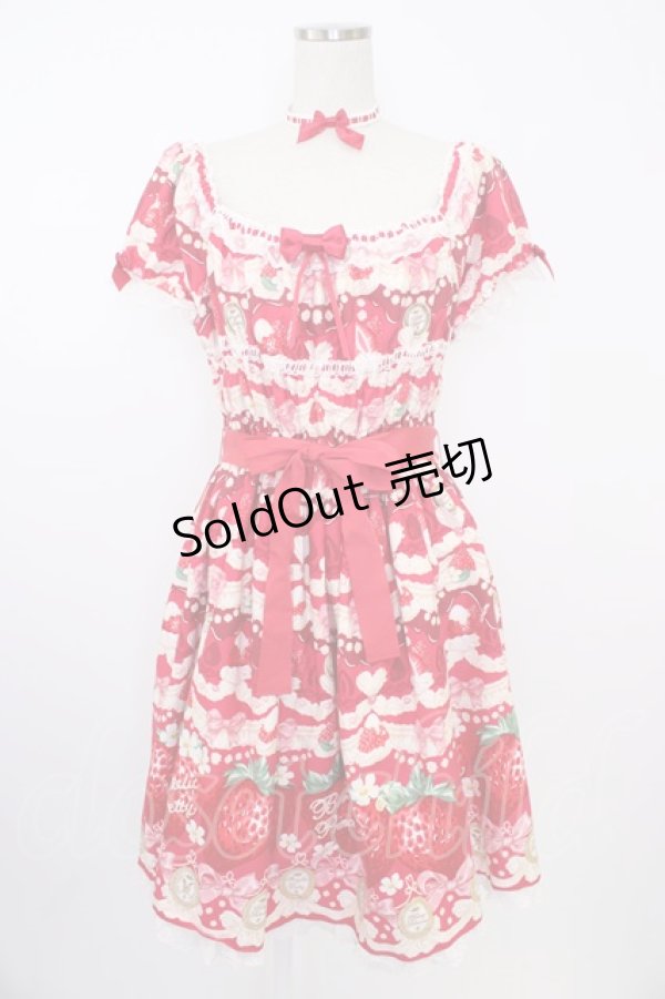 画像1: Angelic Pretty / Melty Berry Princessワンピース  赤 T-25-11-21-019-AP-OP-SA-ZI (1)