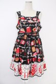 画像1: Angelic Pretty / French Cafe胸リボンジャンパースカートSet  黒 T-25-11-21-025-AP-OP-SA-ZI (1)