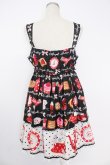画像2: Angelic Pretty / French Cafe胸リボンジャンパースカートSet  黒 T-25-11-21-025-AP-OP-SA-ZI (2)