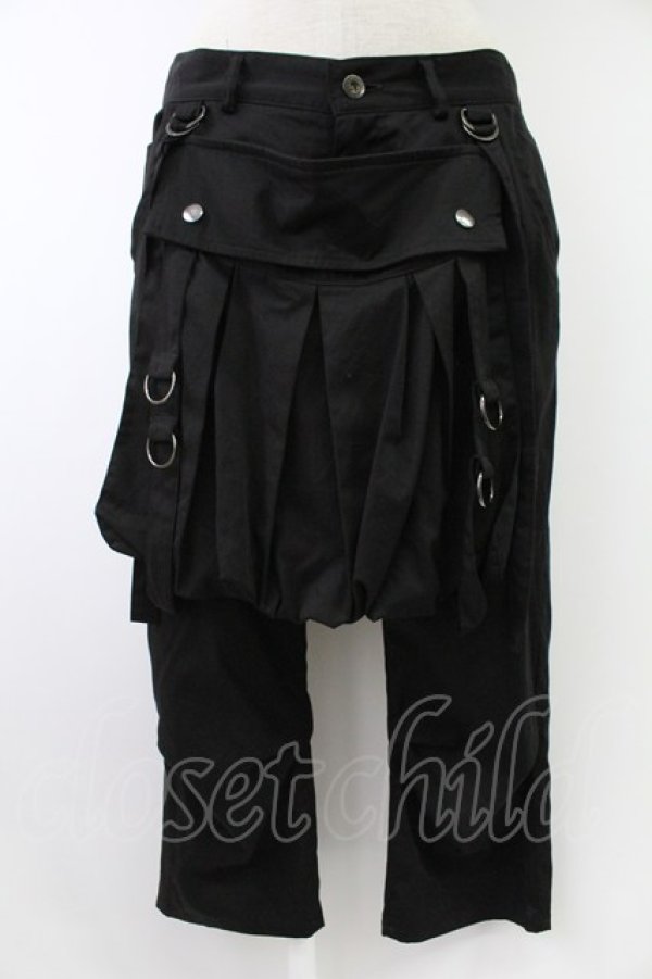 画像1: BPN FOR MEN / サイドポーチ付きパンツ M 黒 T-25-11-23-036-GO-PA-SA-ZI (1)