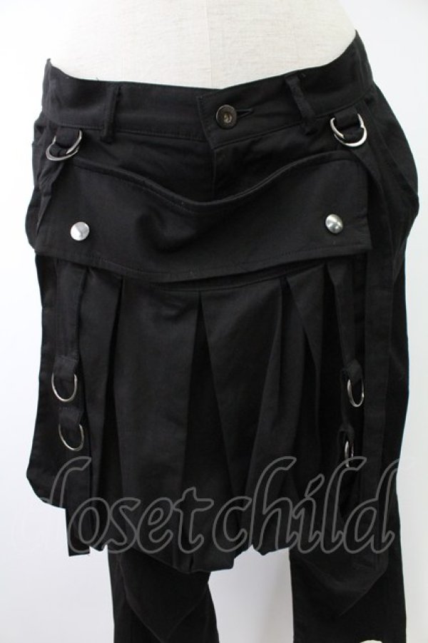 画像3: BPN FOR MEN / サイドポーチ付きパンツ M 黒 T-25-11-23-036-GO-PA-SA-ZI (3)