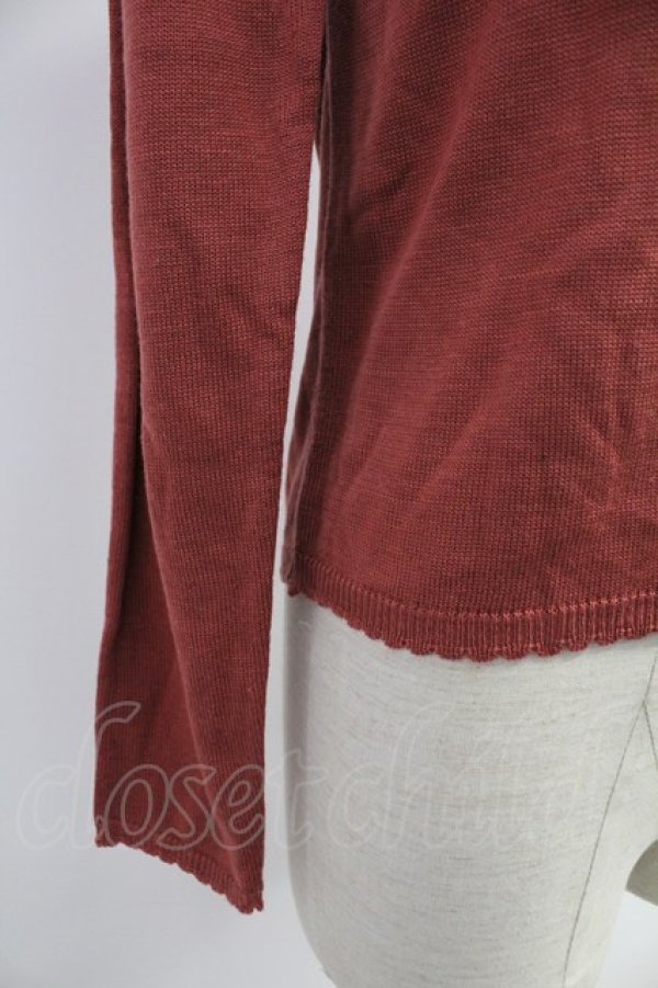 画像3: axes femme / 塔刺繍カーディガン  ピンク T-25-11-23-010-AX-TO-SA-ZI (3)