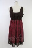 画像2: axes femme POETIQUE / 不思議の国のアリスワンピース  ボルドー T-25-11-23-026-AX-OP-SA-ZI (2)