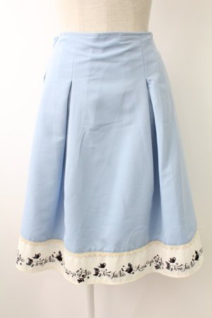 画像: axes femme POETIQUE / 不思議の国のアリススカート  サックスＸ白 T-25-11-23-031-AX-SK-SA-ZT