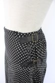 画像3: INGEBORG / ドット柄キルト風スカート  黒Ｘ白 T-25-11-28-027-LO-SK-SA-ZI (3)