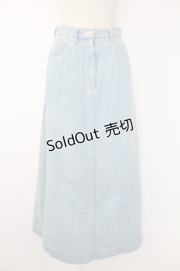 画像1: INGEBORG / デニムスカート  ライトブルー T-25-11-28-028-LO-SK-SA-ZI (1)