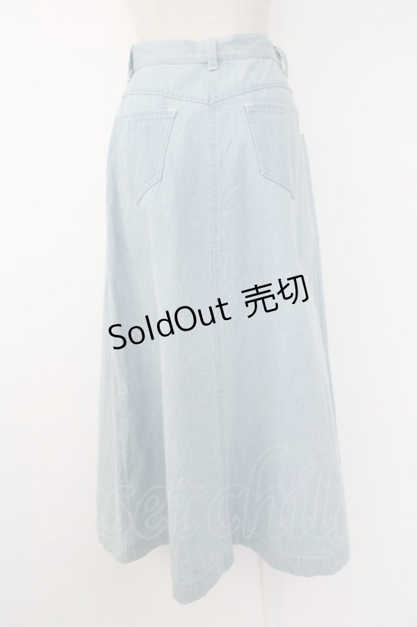 画像2: INGEBORG / デニムスカート  ライトブルー T-25-11-28-028-LO-SK-SA-ZI (2)