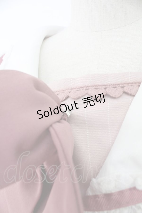 画像3: LIZ LISA / セーラーカラーセットアップ  ピンクＸ白 T-25-11-28-030-LO-OP-SA-ZI (3)