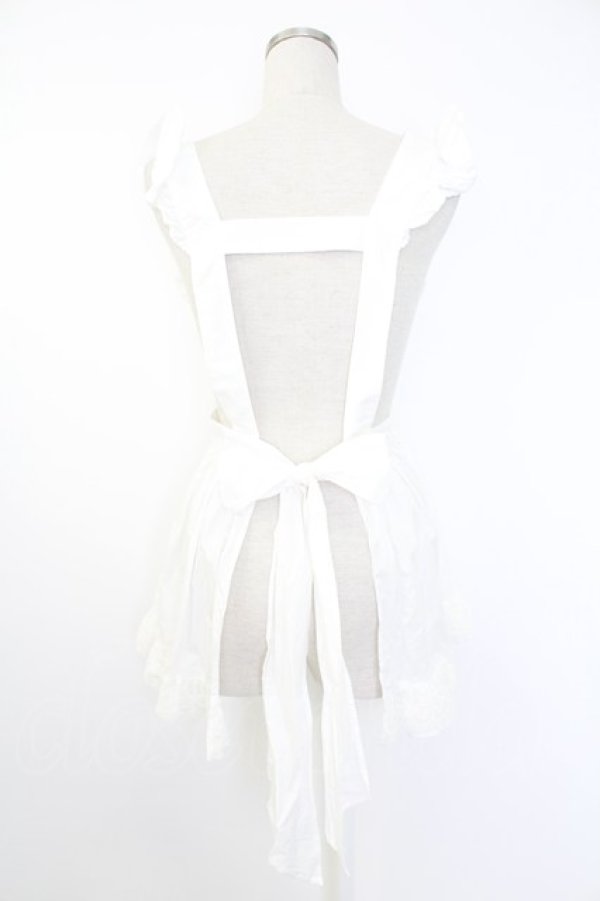 画像2: BABY,THE STARS SHINE BRIGHT / くまくみゃちゃんエプロン  白 T-25-11-28-031-BA-ZA-SA-ZI (2)