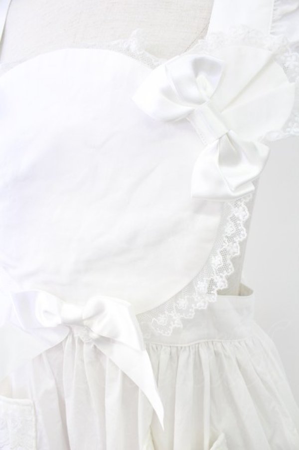 画像3: BABY,THE STARS SHINE BRIGHT / くまくみゃちゃんエプロン  白 T-25-11-28-031-BA-ZA-SA-ZI (3)