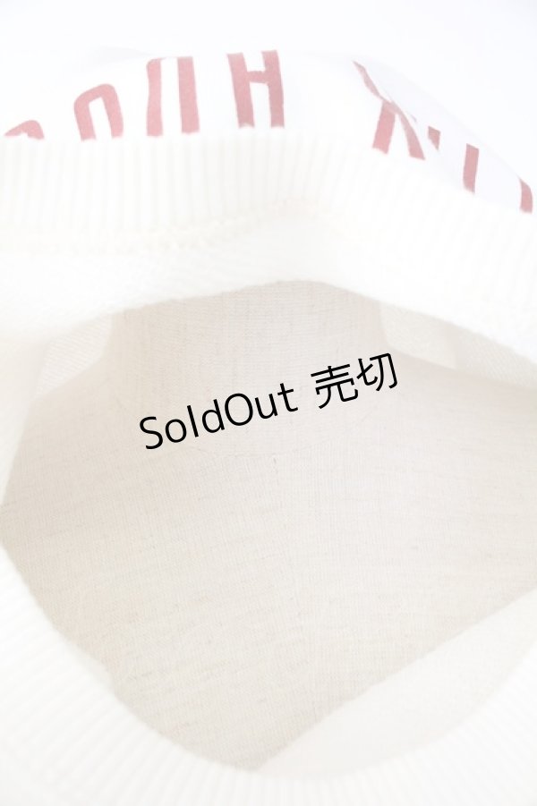 画像4: PINK HOUSE / ロゴプリントトレーナー  アイボリーＸ赤 T-25-11-28-005-LO-TO-SA-ZI (4)