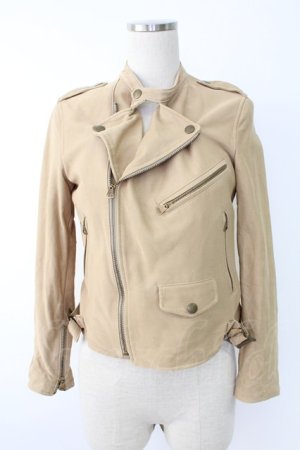 画像: Jane Marple Dans Le Salon / チノライダースジャケット M ベージュ T-25-11-28-017-JM-JA-SA-ZI