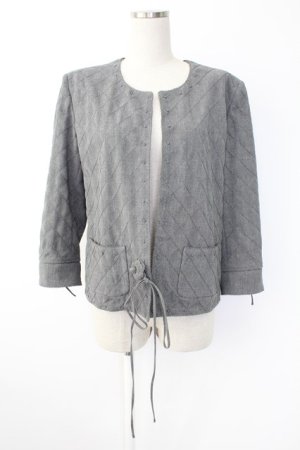 画像: INGEBORG / カメリアひし形裏地ジャケット  グレー T-25-11-28-018-LO-JA-SA-ZI