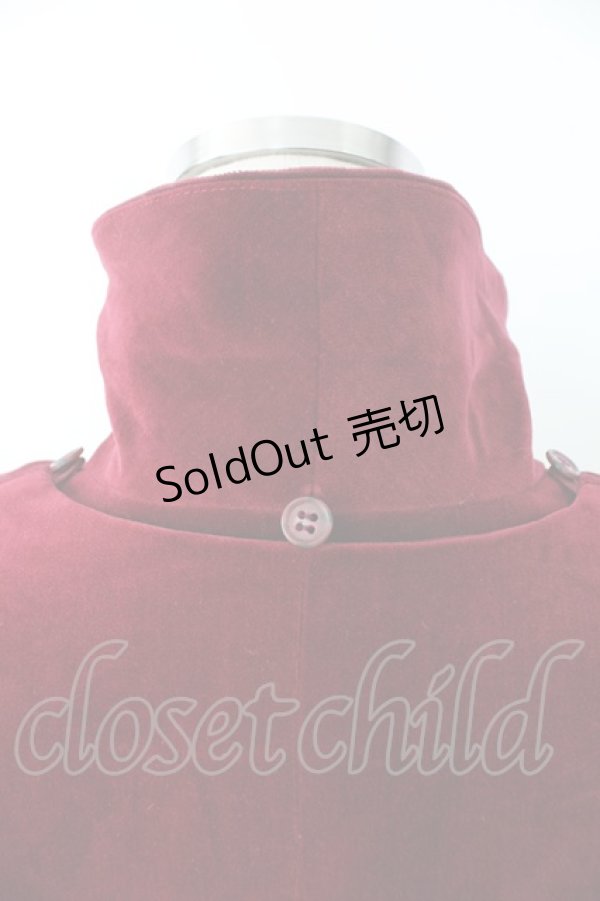 画像3: Jane Marple / ロイヤル別珍ケープ付きジャケット M ボルドー T-25-11-28-019-JM-JA-SA-ZT (3)