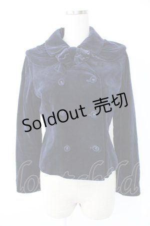 画像: Jane Marple / 別珍ダブルボタンジャケット  ネイビー T-25-11-28-020-JM-JA-SA-ZI