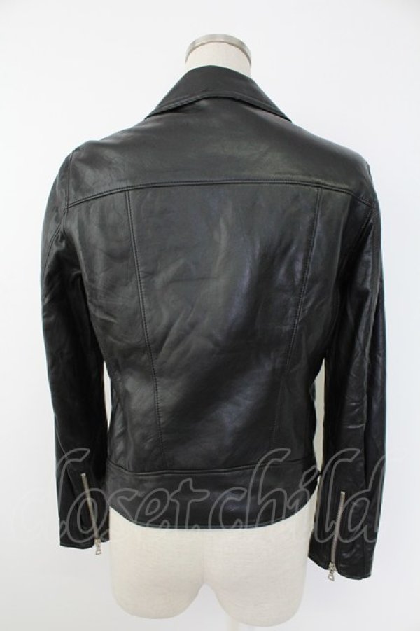 画像2: Jane Marple Dans Le Salon / フェイクレザーライダース M ブラック T-25-11-28-021-JM-JA-SA-ZT (2)