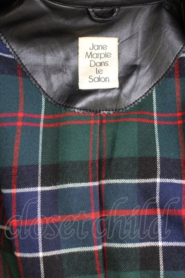 画像6: Jane Marple Dans Le Salon / フェイクレザーライダース M ブラック T-25-11-28-021-JM-JA-SA-ZT (6)