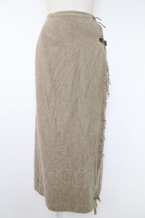 画像: INGEBORG / サイド2連ベルトスカート  グレー T-25-11-28-024-LO-SK-SA-ZI