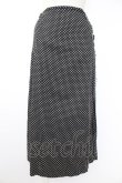 画像1: INGEBORG / ドット柄キルト風スカート  黒Ｘ白 T-25-11-28-027-LO-SK-SA-ZI (1)