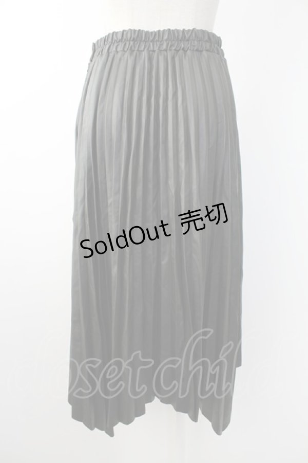 画像2: axes femme / フェイクレザーイレヘムスカート M ブラック T-25-12-03-040-AX-SK-SA-ZI (2)