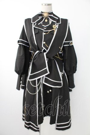 画像: 豹了介猫 / ミリタリー風セットアップ S 黒Ｘゴールド T-25-12-03-048-LO-OP-SA-ZT