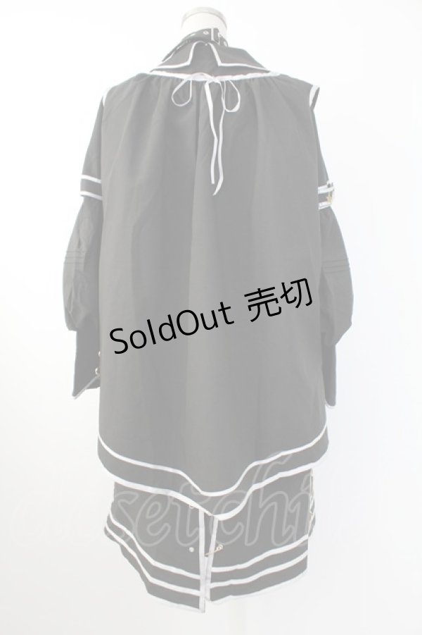 画像2: 豹了介猫 / ミリタリー風セットアップ S 黒Ｘゴールド T-25-12-03-048-LO-OP-SA-ZI (2)