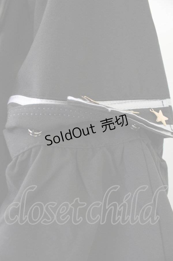 画像8: 豹了介猫 / ミリタリー風セットアップ S 黒Ｘゴールド T-25-12-03-048-LO-OP-SA-ZI (8)