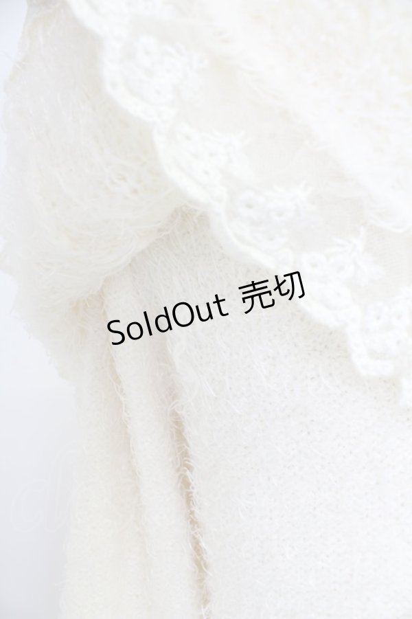 画像3: axes femme / オフショルダーフェザープルオーバー M キナリ T-25-12-03-005-AX-TO-SA-ZT (3)