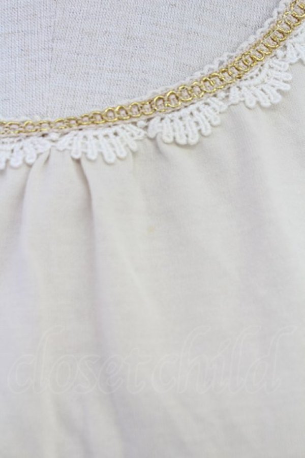 画像3: axes femme / 袖フリルカットソー  アイボリー T-25-12-03-009-AX-TO-SA-ZT (3)