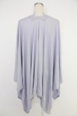 画像2: axes femme / バラ釦付UVイレヘムポンチョ  ラベンダー T-25-12-03-013-AX-TO-SA-ZT (2)