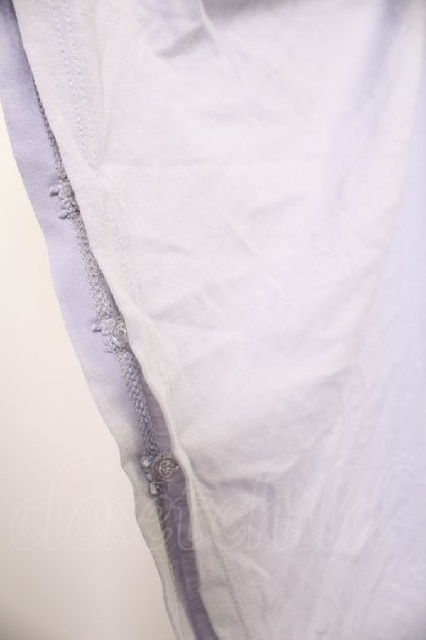 画像3: axes femme / バラ釦付UVイレヘムポンチョ  ラベンダー T-25-12-03-013-AX-TO-SA-ZT (3)