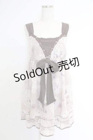 画像: axes femme / メルヘン柄チュニック  ピンクベージュ T-25-12-03-029-AX-TO-SA-ZI