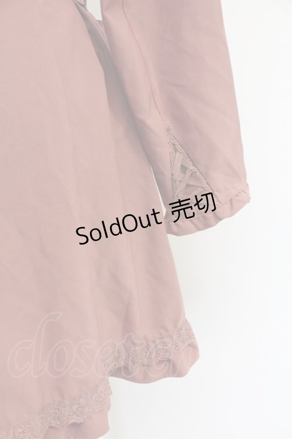 画像3: axes femme / 薔薇ボタントレンチコート  ピンク T-25-12-03-030-AX-CO-SA-ZT (3)