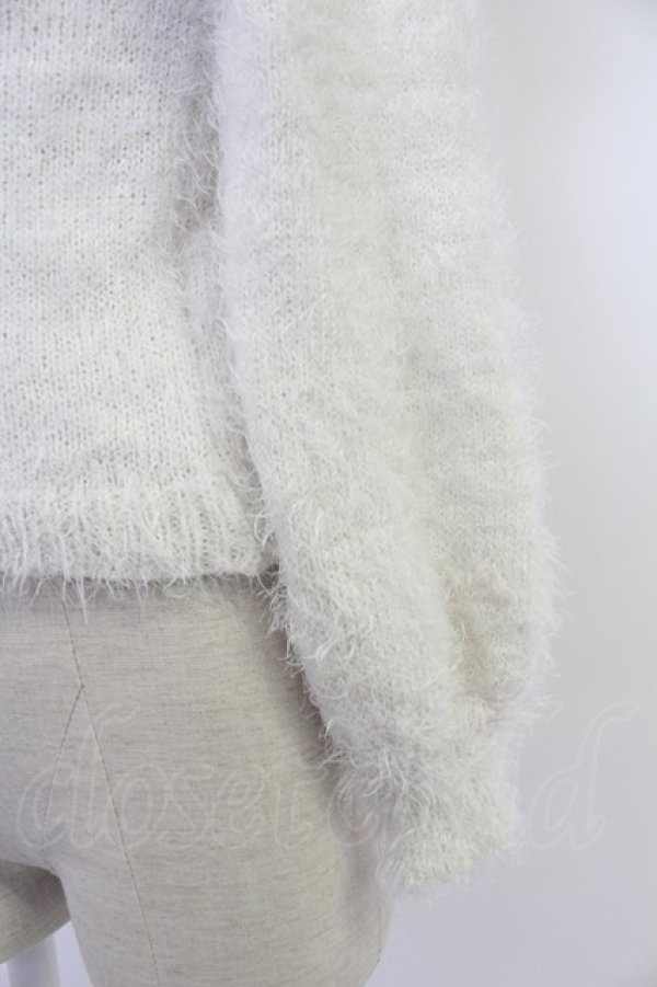 画像3: axes femme POETIQUE / 鈎針編み襟デザインニットプルオーバー  アイボリー T-25-12-03-003-AX-TO-SA-ZT (3)