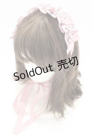 画像: Chalmiere / フリルヘッドドレス  ピンク T-25-12-04-037-LO-AC-SA-ZT