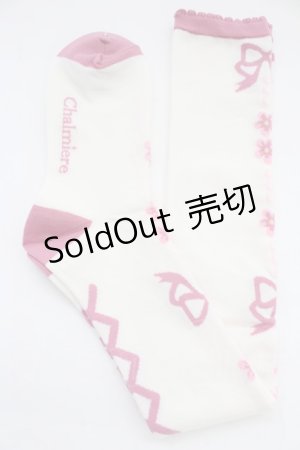 画像: Chalmiere / フローラパールオーバーニー  ピンク T-25-12-04-006-LO-ZA-SA-ZT