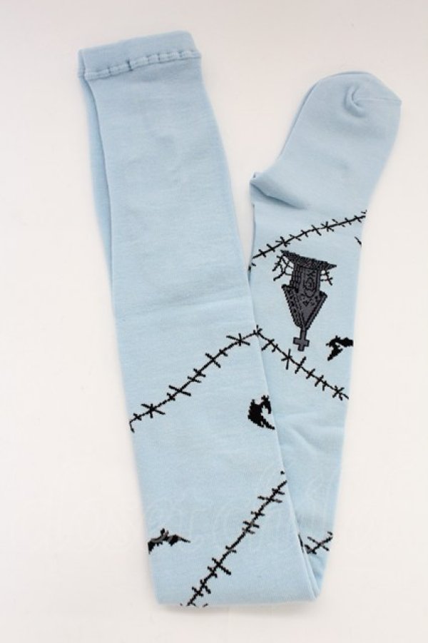 画像2: axes femme POETIQUE / ナイトメアー/タイツ  サックス T-25-12-04-009-AX-ZA-SA-ZT (2)