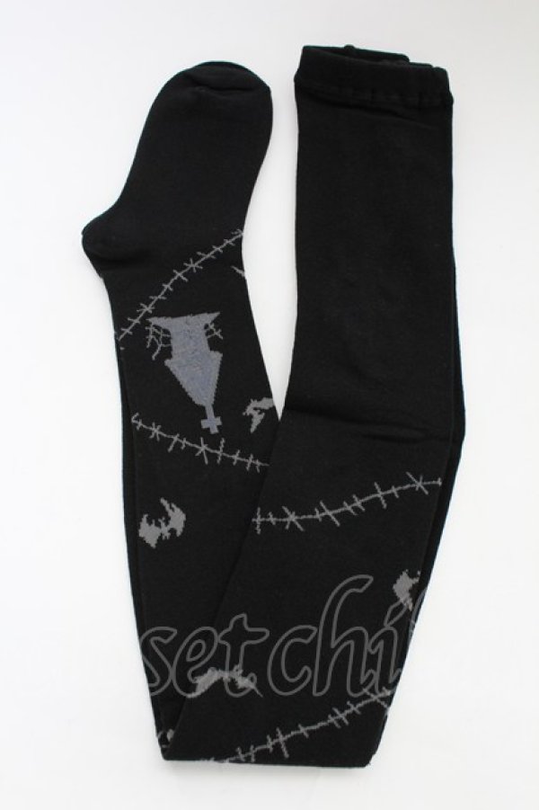 画像1: axes femme POETIQUE / ナイトメアー/タイツ  ブラック T-25-12-04-011-AX-ZA-SA-ZT (1)