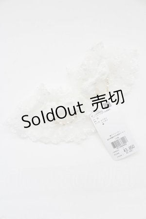 画像: axes femme Kawaii / ファンシーリボンお袖留め  ホワイト T-25-12-04-013-AX-ZA-SA-ZT437-F007