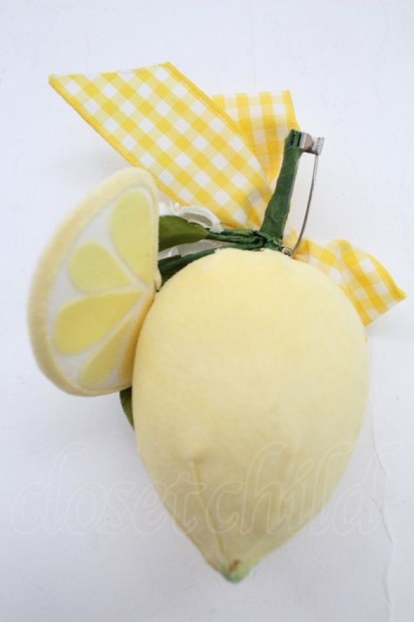 画像2: PINK HOUSE / ハニーレモンコサージュ  イエロー T-25-12-04-018-LO-AC-SA-ZT437 (2)