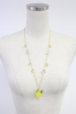画像1: axes femme / フルーツモチーフネックレス  イエロー T-25-12-04-020-AX-AC-SA-ZT (1)