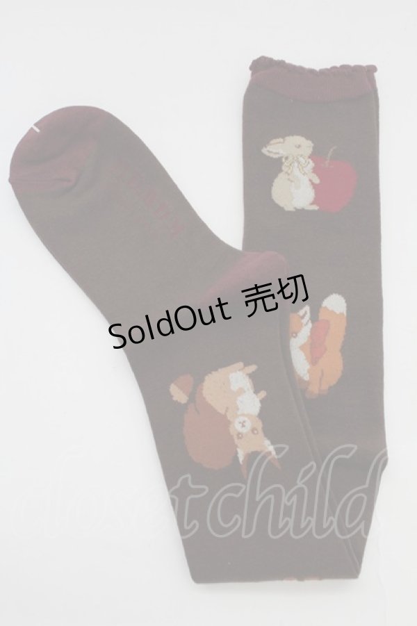 画像1: axes femme Kawaii / 森のケーキ屋さんオーバーニー  ブラウン T-25-12-04-003-AX-ZA-SA-ZT434 (1)