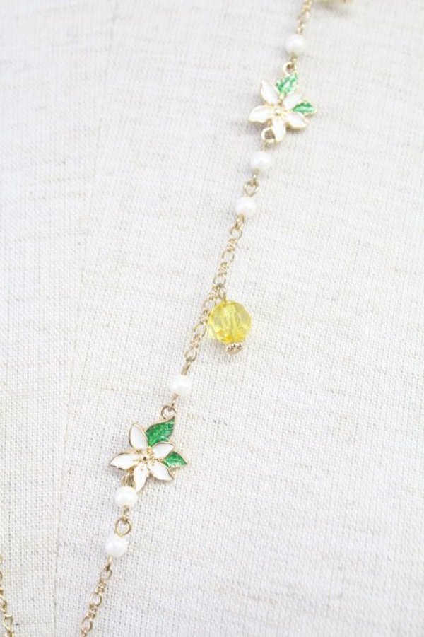 画像3: axes femme / フルーツモチーフネックレス  イエロー T-25-12-04-020-AX-AC-SA-ZT (3)