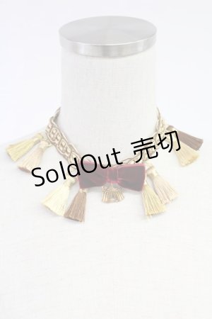 画像: axes femme / タッセルブレードチョーカー  イエロー T-25-12-04-024-AX-ZA-SA-ZT437-F007