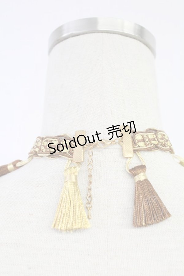 画像2: axes femme / タッセルブレードチョーカー  イエロー T-25-12-04-025-AX-ZA-SA-ZT437-F007 (2)