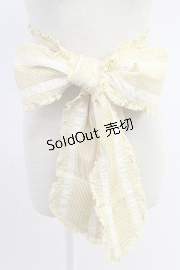 画像1: PINK HOUSE / 配色使いローンサッシュベルト  イエロー T-25-12-04-026-LO-ZA-SA-ZT437-F007 (1)