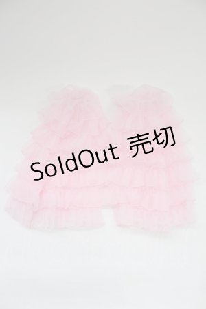 画像: Chalmiere / シアーフリルレッグカバー  ピンク T-25-12-04-027-LO-ZA-SA-ZT